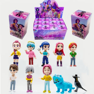 2026 Hot Kpop Devil Hunter Rumi Zoe Mira anime polyvinyl chloride character collection desktop trinkets Childrens Gift