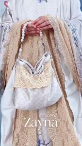 Mukena Traveling Zayna 2in 1 Resliting Dewasa Armany Silk Premium Jumbo terbaru 2025