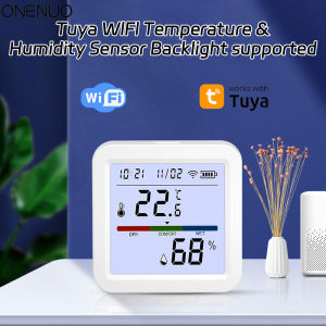 WiFi Temperature Humidity Sensor Tuya Smart Life App Backlight Hygrometer Thermometer Sensor Support Alexa Google Home Assistant