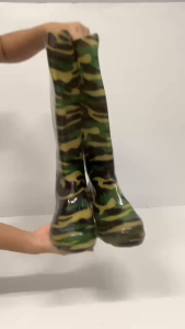 Mens camouflage rain shoesHight quality Rain boots for men Mens high tube rain shoes HEIM