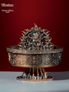 ZANGCUN | Bát Đựng Nước Cúng Thần Tài Ngũ Lộ Dùng Trong Nhà