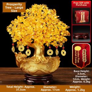 Ji Shanyuan | Lucky Wealth Attracting Crystal Tree Decor