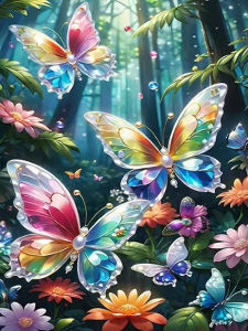 Colorful Butterfly Animal Artwork Jigsaw Puzzle 500/1000/1200/2000PCS Stress Relief Puzzle Wall Art Decor Gift