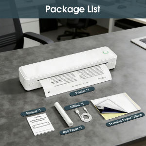 U8 Portable A4 Thermal Printer Wireless Bluetooth for Digital Nomads Road Trip & Mobile Office