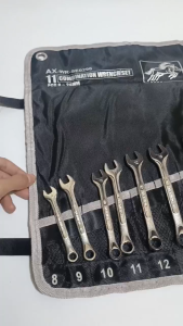 Kunci Ring Pas Set 11 Pcs 8 Sampai 24mm Tekiro CR-V Combination Wrench / Kunci Pas Ring Set Lengkap