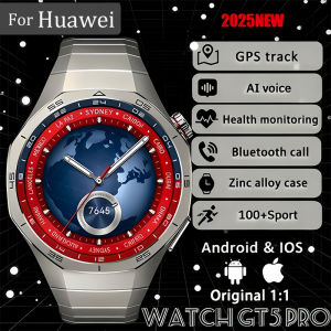 2025 For HUAWEI Watch GT5 Pro GPS Tracke Smart Watches Men 1.52"AMOLED Heart rate Waterproof Bluetooth Call  Man Smart Bracelet