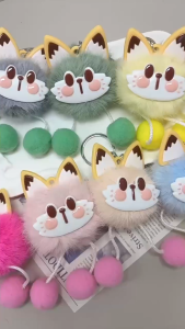 MallMainan-C1333 Gantungan Tas Boneka Kucing Bulu Lucu Bag Cat Keychain Accessories / Gantungan