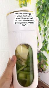 ALLTOU Juicer Blender 340ML Capacity Fruit Juice Mixer 22000RPM Fruit Juicer Electric Blender with 14 Blades Multifunctional Wireless Portable Juice Cup