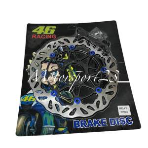 PIRINGAN BEAT GERIGI 260MM CAKRAM DEPAN DISC MODEL PSM KTC 260MM + BREKET MOTIF KEMBANG BEAT SCOOPY VARIO 110 VARIO 125 4 LUBANG
