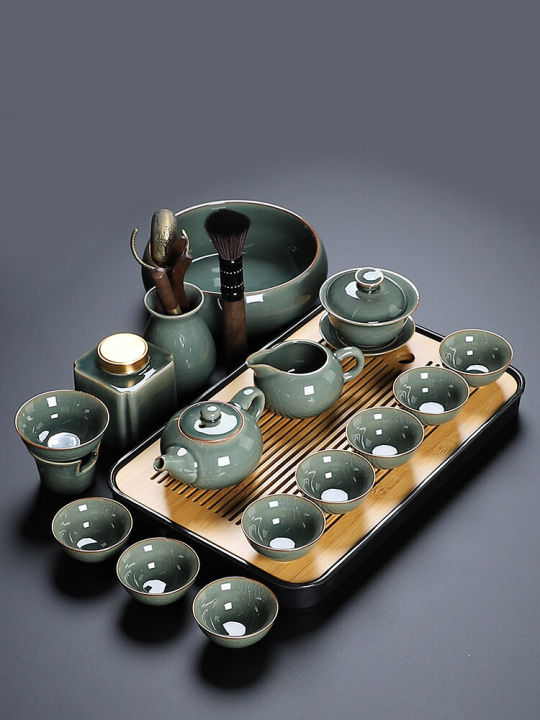 Combination Tea Display Tea Set Suit Home Living Room Office Reception Accessible Luxury Small ...