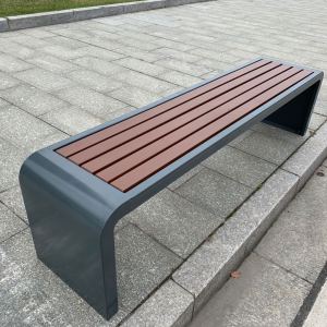 Outdoor Park Benches Wooden Leisure Long Chairs Courtyard Rest Seats Corrosion Resistant Square Open Air Stools Residential Furniture