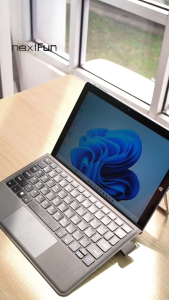 Nextfun  Core M Series 2-in-1 Laptop Tablet PC Intel Quad-core DDR4 12GB RAM 512GB/1TB SSD IPS 10.5-inch Touchscreen Windows 11 Office 2019 Online Classroom Learning Computer WiFi/Bluetooth/Laptop/Business