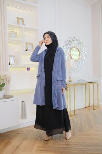 NEW DIAMOND SARIMBIT FAMILY SERIES LONG OUTER MOM VERSION BY ALIETHA JACKET OUTER MUSLIMAH WANITA TERBARU KEKINIAN OUTER HIJAB HODIE PREMIUM