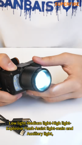 SUPERFIRE ไฟฉายคาดหัว HL25 สำหรับการตั้งแคมป์เดินปากีฬากลางแจ้งที่มีความนาน ไฟฉาย