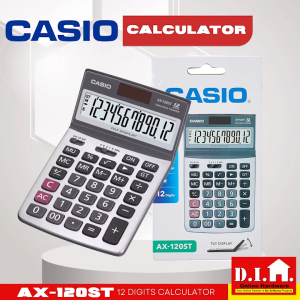 Do It Home Casio AX-120ST 12 Digits Calculator Compact Desk Type