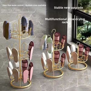 LUTUMEI | Outdoor Balcony Iron Shoe Rack Rotatable Hanger