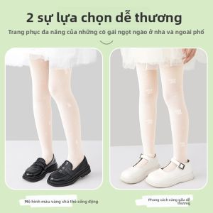 Tất khiêu vũ MiiOW cho trẻ em làm bằng nylon mỏng nhẹ phong cách đơn giản