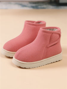 Giày Lót Lông Cừu Dày Mùa Đông Cho Nam Và Nữ Dép Đi Trong Nhà Chống Trượt Đế Dày Dép Cotton Cho Người Lớn Tuổi