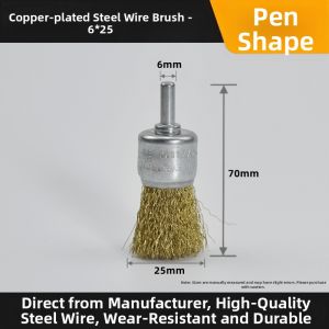 Rust Removal and Polishing Steel Wire Brush for Angle Grinders Bowl and T Shapes Thickened