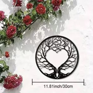CIFbuy | CIFBUY Tree of Life Iron Wall Art Metal Hollow Out Mural Plaque for Home Minimalist Decor