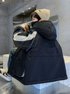 Boys Autumn Winter Jacket Coat Childrens Clothing Polyester Fiber Zipper Closure Warmth Functional Hooded Long Sleeve Jacket