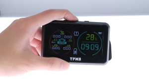 【With External 4 Sensors】T13/T14 Smart Solar Power TPMS Car Tire Pressure Monitoring System Alarm Tyre Air Pressure meter Gauge Temperature Warning