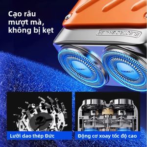 MONLEYTA | Máy tỉa râu điện tử mới của Đức 2024 dành cho nam mini di động không để lại vết đen tặng bạn trai máy rửa toàn thân bảo hành 12 tháng
