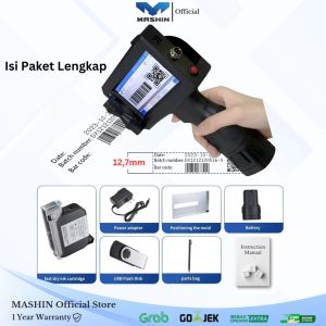 Mashin - Mesin Printer Handheld Inkjet Pencetak Expired Date Logo And Barcode Portable Mashin