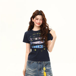 WILDAZI | Creative Print Short Sleeve Slim Fit T-Shirt