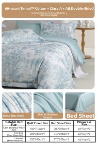 Mercury | Cooling 60 Count Lyocell Cotton Sheet Set