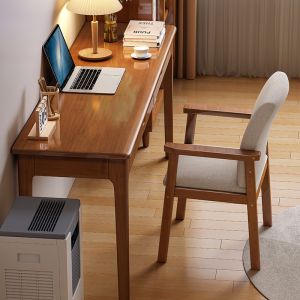 Modern Simple Style Solid Wood Computer Desk Wide 40/45cm Home Office Desk Bedroom Study Desk Small Apartment Writing Table