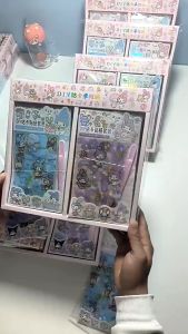 Sticker trang trí miếng dán PVC chống nước Kuromi Capybara Lotso dễ thương BAG U SKU15