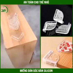 Combo 10 Miếng Bịt Góc Bàn Silicon Trong Suốt Tránh Va Đập Cho Bé