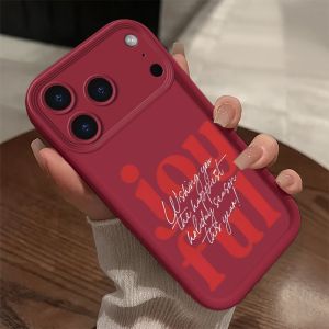 Joyful Simple Words Phone Case for iPhone 18 17 Air 16 15 14 11 Pro Max Plus 13 12 Mini 8 7 X Xs Protective Soft TPU Color Cover