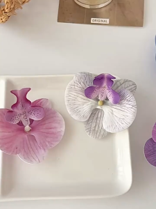 Aksesori Rambut Bunga Mewah Jepit Rambut / Hair Clip Jepit Bunga Anggrek