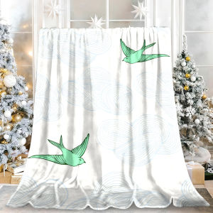 Beast Kingdom | Cute Frog Mushroom Forest Flannel Blanket Soft Fuzzy Plush Cozy Warm Throw for Sofa Bed Couch Home Decor Gifts