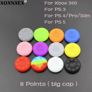 Silicone Thumb Stick Grips Cap Anti-slip Analog Joystick Cover Protector For PS5 PS4 PS3 Xbox 360 Controller Thumbstick Case