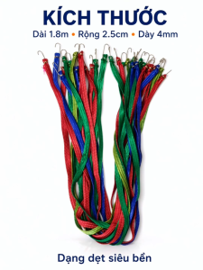 Dây thun ràng đồ dạng dẹt dùng buộc hàng chắc chắn với độ giãn tốt cố định chở hàng hóa buộc hành lý đi phượt cho xe máy