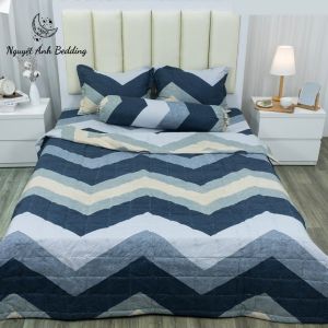 (SALE HOT) Chăn hè siêu nhẹ chăn trần bông 3 lớp poly cotton thấm hút mạnh mẫu Cung Hoàng Đạo (Sao Đêm) sang trọng nhã nhặn - Loại bông sạch đẹp