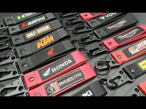 Móc chìa khóa vải 16x2.5 Yamaha Honda Suzuki SYM phong cách