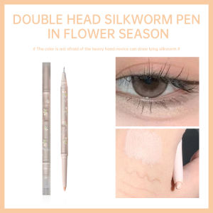 Pena Gloss Tinggi Kepala Ganda Pena Gloss Tinggi 2-in-1 Pena Gloss Tinggi Tahan Air Tahan Keringat -💖Catherine