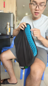 Đệm Ngồi 3d Silicon Loại Xịn 2 Lớp Nặng 1kg Tặng Vỏ Chống Trượt Thoáng Khí Chống Đau Mỏi Lưu Thông Máu Thoáng Khí Hãng Amalife