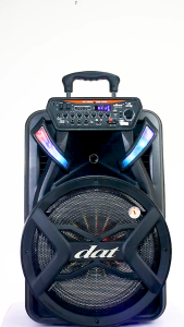 Speaker Portable DAT DT 1509 X2 15 inch 2 Mic Wireless Garansi Resmi By TMJ