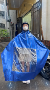 Áo Mưa Cánh Dơi 1 Đầu 2 Đầu Siêu Dày Không Lỗ Xỏ Gương Moni Rộng Trùm Kín Đi Xe Máy Siêu Dai Cao Cấp Nam Nữ.