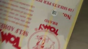 Giấy Decal In Mã Vạch Tomy  khổ A5 Các Số