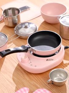 Mini Kitchen Set Kids Real Cook Pretend Play Toys Educational Play House Toys Childrens Cooking Toys Kitchenware Set