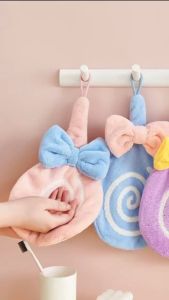 Murah Banget - Handuk Tebal Motif Lolipop / Lap Tangan Gantung Lucu / Handuk Bulu Tebal untuk Wastafel