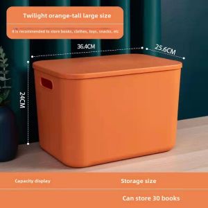 Large Plastic Storage Box Multi-Functional Organizer Bin for Bedroom Underwear Snacks Miscellaneous Items Dormitory Closet