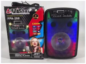 FTstar FPA-288 8inch Karaoke Wireless speaker Trolley speaker with MIC Hi-Fi Portable BT