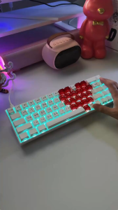 ZIFRIEND TK68 คีย์บอร์ดเกมมิ่งเชิงกล ขนาด 65% แบบเปลี่ยนสวิตช์ได้ ไฟ RGB ปรับแต่งเองได้ (แบบมีสาย)